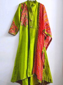Patch Work Kurta with Dupatta