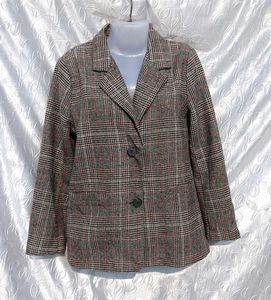 Sale💌Vintage Plaid Blazer 🖤