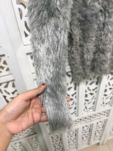 🎀Imported Fluffy Gray Long Sleeve Top