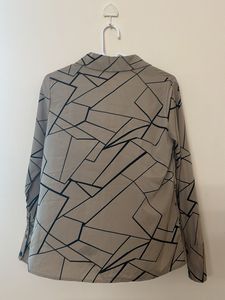 Geometric Print Blouse