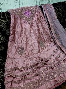 Pink Lehenga Choli with Dupatta