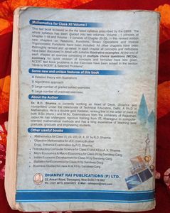 Mathematics Class XII Vol-1