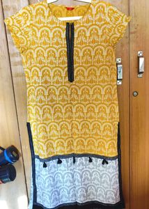 Straight fit Printed Kurti For Women