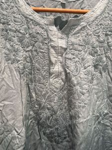 Ombre Chikankari Kurti
