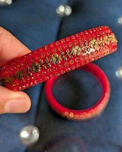 Red &amp; Gold Bangles