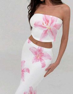 Prettiest White Floral Co-Ord Set🎀💗