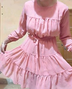 Tiered Pink Dress