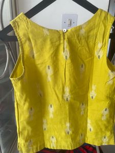 Yellow Sleeveless Top