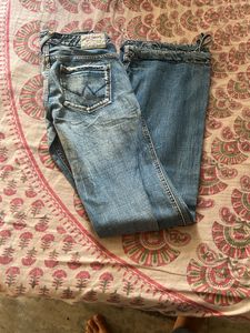 Low Waist Boot Cut Denim Jeans Y2K