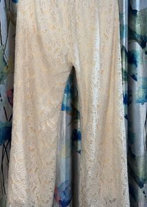 Floral Lace Wide Leg Pants
