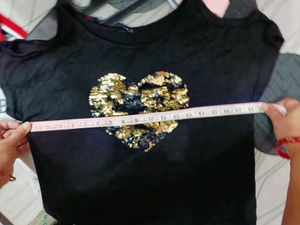 🇳🇿💫🔥 Beautiful Sequin Heart Tee