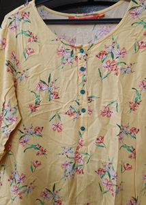 Yellow Daily Wear Kurti