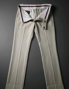 The Raymond Formal khakhi Pant with a Fine Pattern
