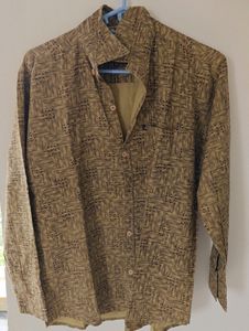 Tan designed Printed Shirt