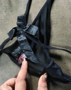 Black Thong Set(fixed Price)Size-M/l Can Be Worn.