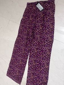 Tokyo Talkies Maroon Printed Pants - Size 32