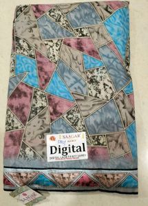 Geometric Print Saree