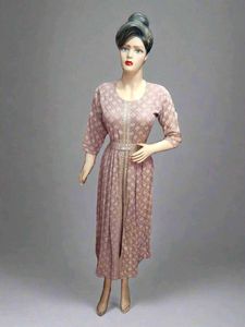 Vintage Glorious Style Pink Floral Dress
