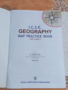 ICSE Geography Map Practice Book