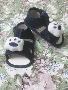 Baby Blue Paw Print Shoes