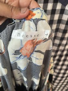 Summary knee length flower printed dress