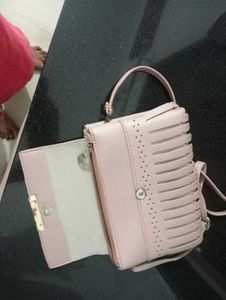 Forever Young Pink Fringe Crossbody Bag