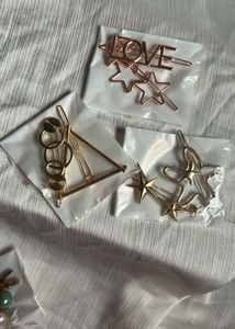 Gold Hair Clip Set