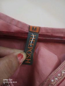 Heeposh brandPink Embroidered Kurta Set