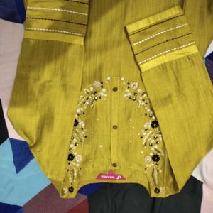 Elegant Mustard Kurta