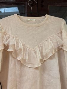 Ruffled Knit Top