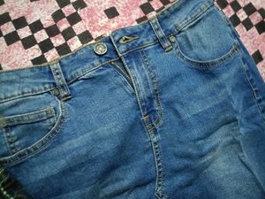 Combo Denim Mini Skirts