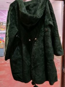 Woolen stretchable coat for women