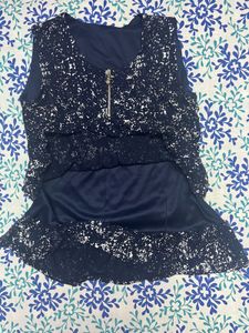 Blue Mushroom Top