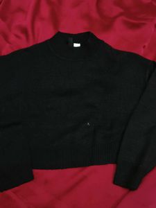 Cozy Black Knit Sweater