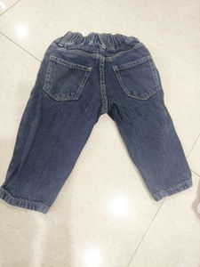 Black Denim Jeans For 1 To 2 Years Old Boy