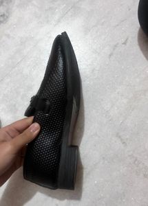 Rosso Brunello Black Loafers With box