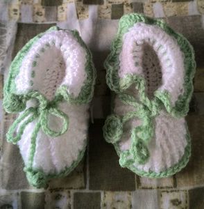 Handmade Crochet Baby Booties