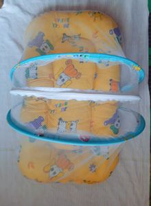 Baby bed with mosquito net
