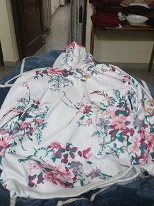 Floral Print Hoodie