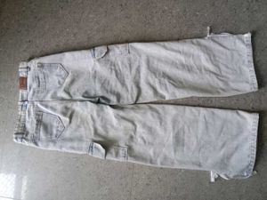 Wide Leg Cargo Jeans With Bow Detailing