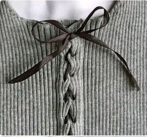 Bow Grey Top