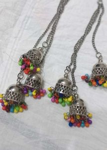 Silver Multicolor Earrings