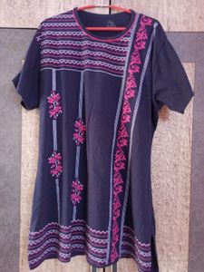 Casual Navy Blue Co-ord Set