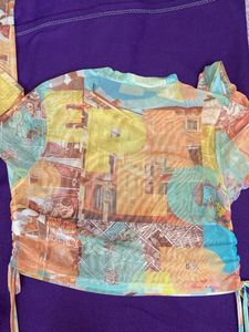 Trendy Graphic Print Top