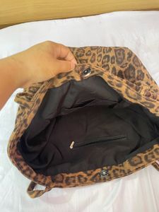 Trendy Leopard Print Tote Bag