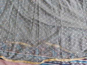 Beautiful Grey Skirt With Sequence Work