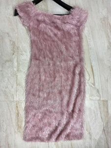 Pink Fur Party Bodycon / Mini / Dress
