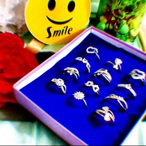 Silver AD Diamond Ring Box😻