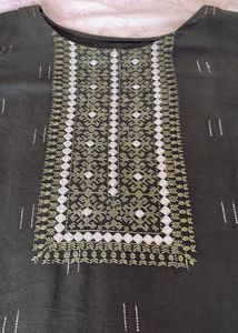 Striaght Kurta- Green Colour