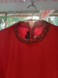 Red Beaded Top
